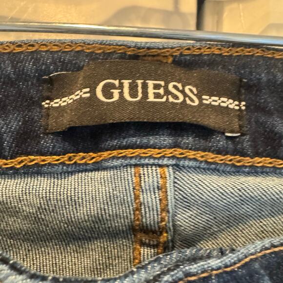 Guess Women's Blue Sexy Curve Mid-Rise Skinny Jeans Size 28 NWT - Picture 11 of 13